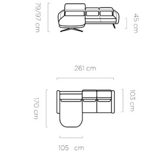 WER - Barillo sarok ülőgarnitúra
