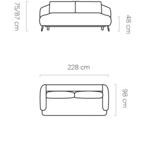 WER - Candy Sofa kanapéágy / ülőgarnitúra