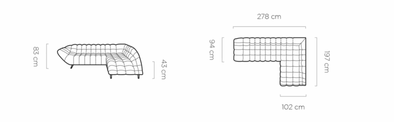 WER - Gappa sarok ülőgarnitúra