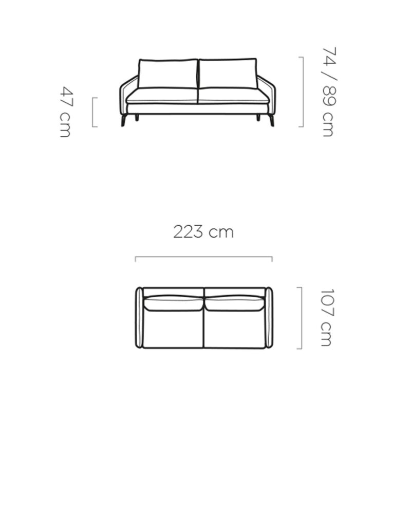 WER - Glossy Sofa kanapéágy / ülőgarnitúra