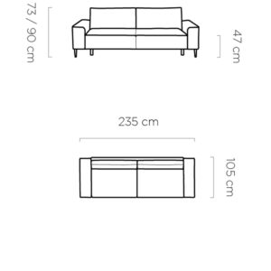 WER - Lugo Sofa kanapéágy / ülőgarnitúra