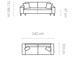 WER - Matano Sofa kanapéágy / ülőgarnitúra