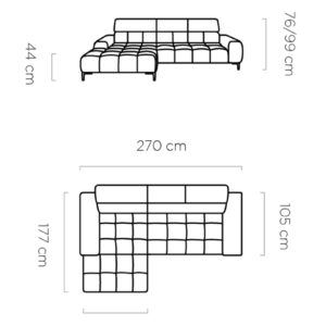 WER - Plaza sarok ülőgarnitúra