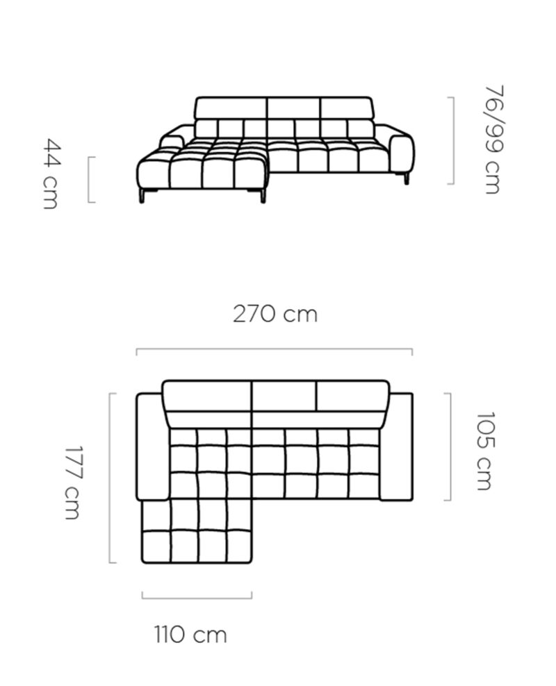 WER - Plaza sarok ülőgarnitúra