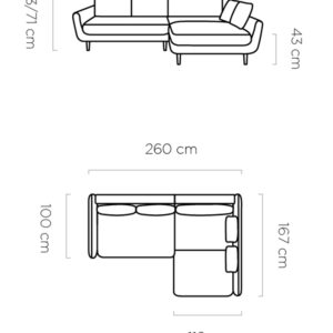 WER - Solano sarok ülőgarnitúra