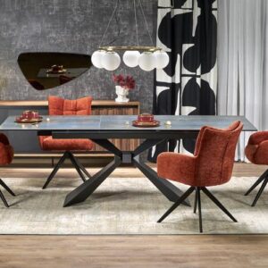 Hal-Luciano kék márvány kihúzható asztal 180-230cm-ig bővíthető