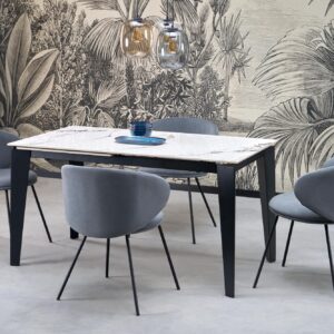 Hal-Felix fehér vagy szürke kihúzható asztal 141-201cm-ig bővíthető