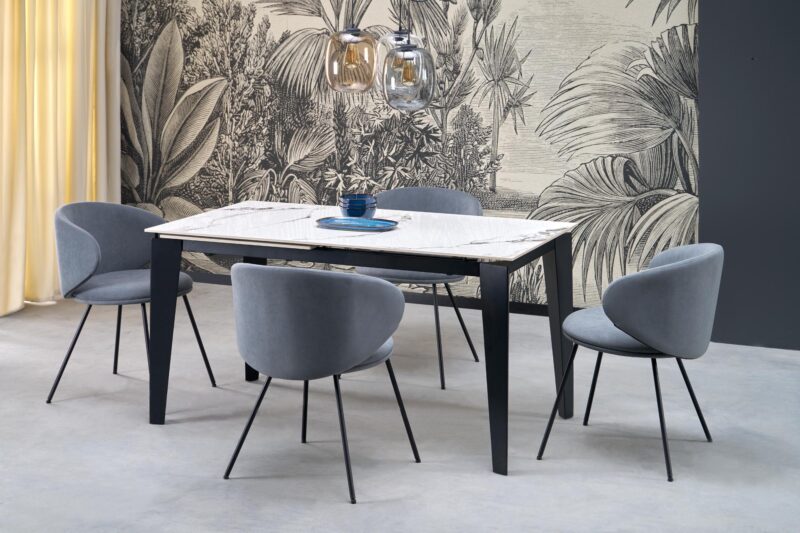 Hal-Felix fehér vagy szürke kihúzható asztal 141-201cm-ig bővíthető