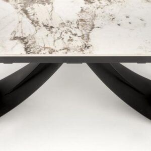 Hal-Hilario fehér vagy fekete kihúzható asztal 180-260cm-ig bővíthető