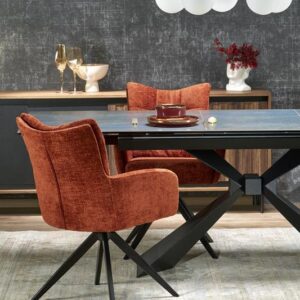 Hal-Luciano kék márvány kihúzható asztal 180-230cm-ig bővíthető