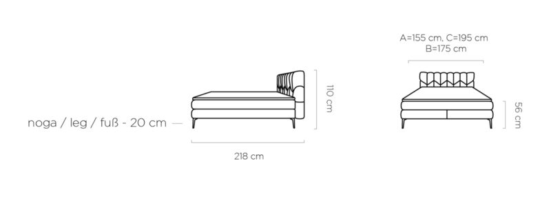 WER - Bari boxpsring franciaágy