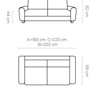 WER - Capri kanapéágy / ülőgarnitúra