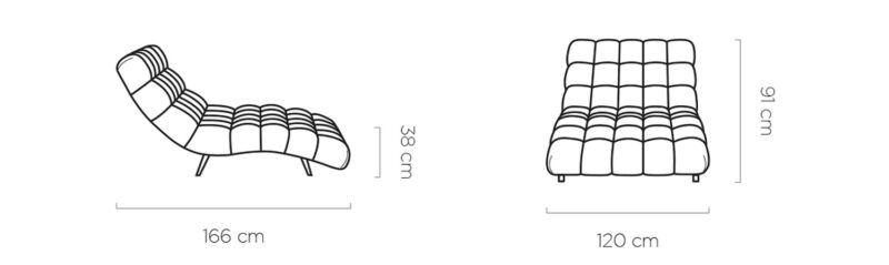 WER - Delphi sezlong / pihenő fotel