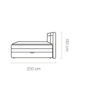WER - Hudson boxspring franciaágy