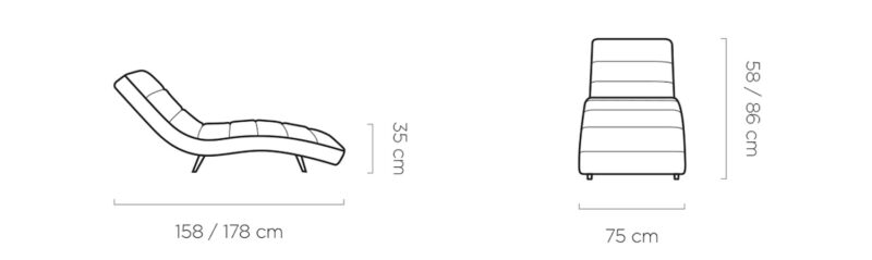 WER - Kobe pihenő fotel / sezlong