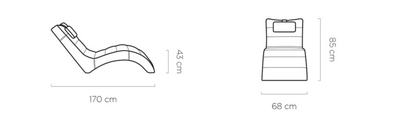 WER - Los Angeles sezlong / pihenő fotel