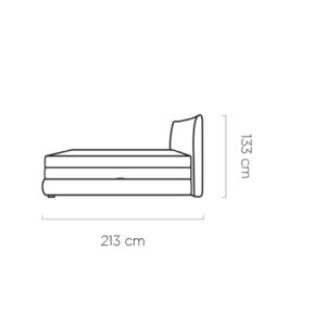 WER - Madden boxspring franciaágy