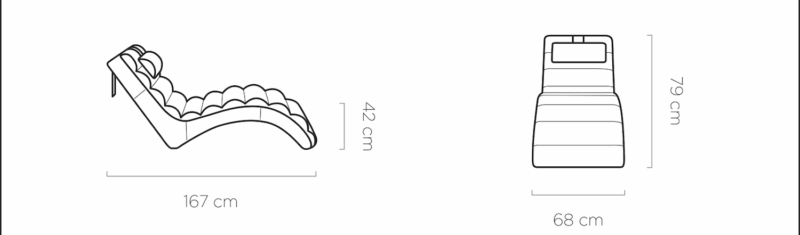 WER - Miami sezlong / pihenő fotel