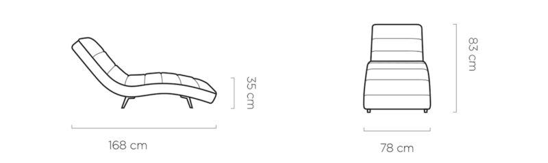 WER - Mint sezlong / pihenő fotel