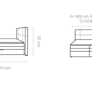 WER - Palace boxspring franciaágy
