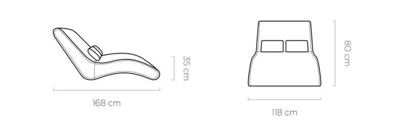 WER - Sato sezlong / pihenő fotel