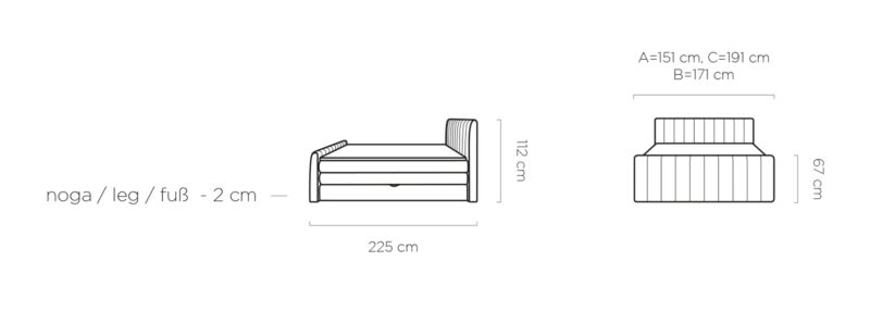 WER - Carina boxpsring franciaágy