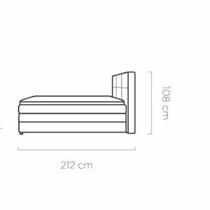 WER - Rita boxspring franciaágy