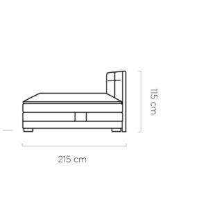 WER - Valsen boxspring franciaágy motoros relax funkcióval