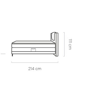 WER - Wave 100 boxspring franciaágy motoros relax funkcióval