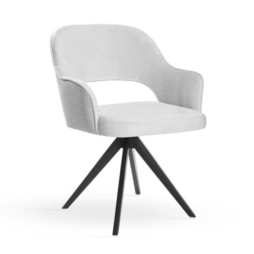 MERCY TWIST étkezőszék | forgó étkezőszék, választható szövet / fekete lábbal