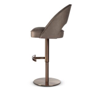 PONTE SUPREME PUMP bárszék | állítható magasságú táskarugós forgó bárszék, választható szövet / lábszín