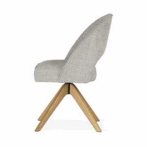 PONTE SUPREME WOOD étkezőszék | táskarugós forgó étkezőszék, választható szövet / natúr tölgy lábbal