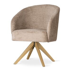 SENI SUPREME WOOD étkezőszék | táskarugós forgó étkezőszék, választható szövet / natúr tölgy lábbal