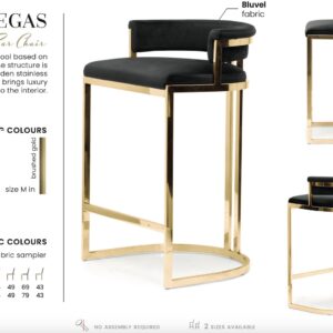 VEGAS bárszék I választható szövet / lábszín I 2 féle méret