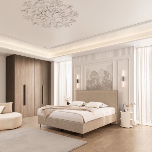 New Elegance - Kontynentalne Slim L franciaágy