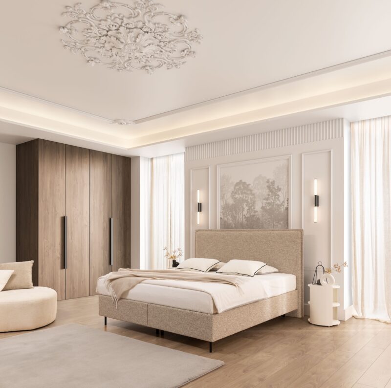 New Elegance - Kontynentalne Slim L franciaágy