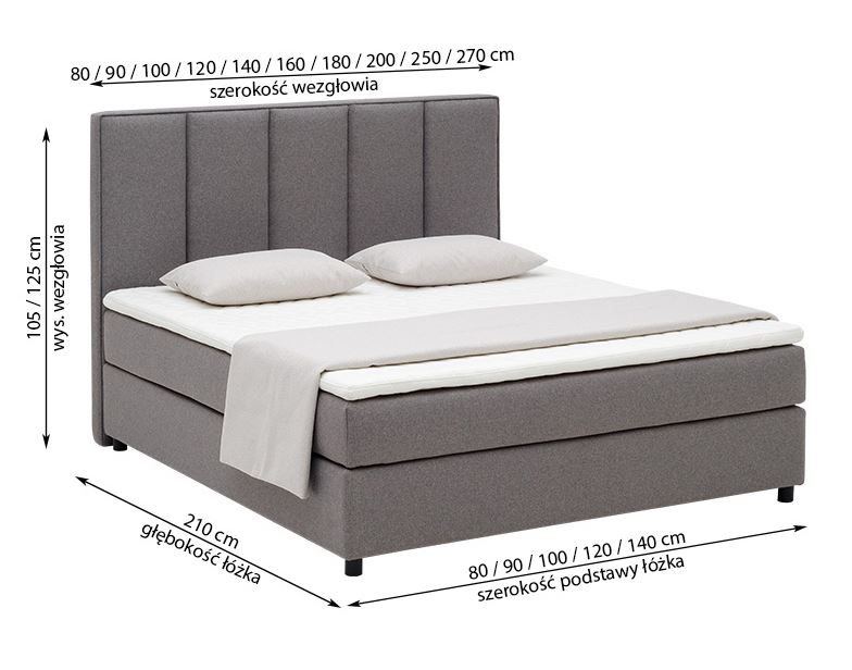 New Elegance - Kontynentalne 202 franciaágy